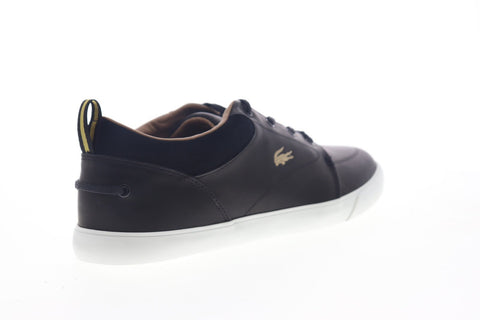Lacoste Bayliss Premium 3191 UCMA Mens Black Leather Low Top Sneakers Shoes