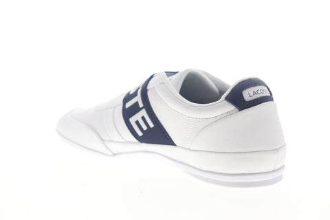 Lacoste Misano Elastic 3191 U CMA Mens White Leather Slip On Sneakers Shoes