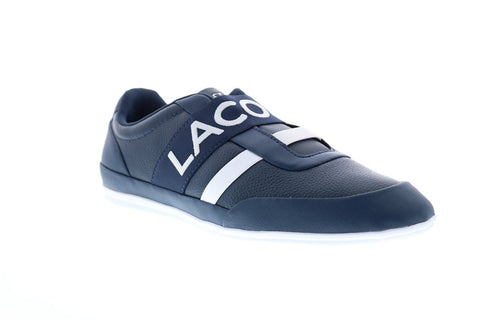 Lacoste Misano Elastic 3191 U CMA Mens Blue Leather Lifestyle Sneakers Shoes