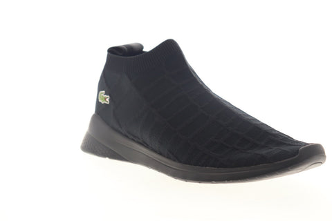 Lacoste LT Fit Sock 1 SMA Black Canvas Slip Lifestyle Snea - Ruze