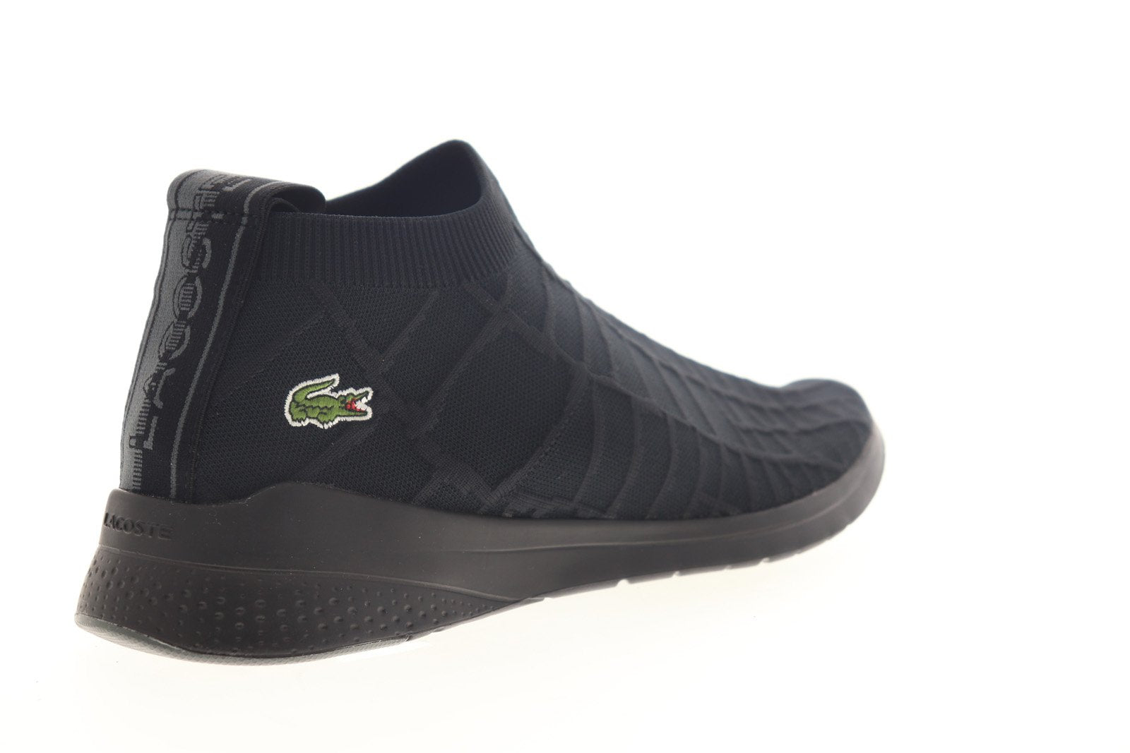 Descent projektor maling Lacoste LT Fit Sock 319 1 SMA Mens Black Canvas Slip On Lifestyle Snea -  Ruze Shoes