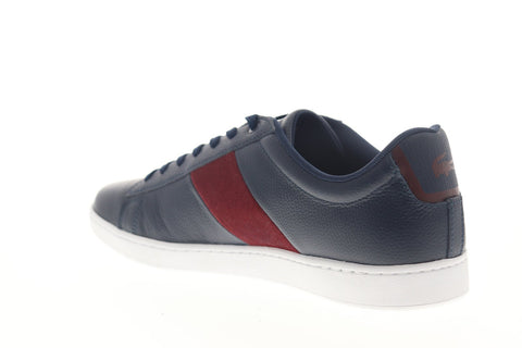 Lacoste Carnaby Evo 319+C50 1 SMA Mens Blue Leather Low Top Sneakers Shoes