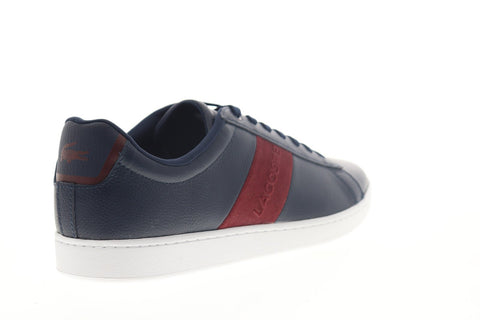 Lacoste Carnaby Evo 319+C50 1 SMA Mens Blue Leather Low Top Sneakers Shoes