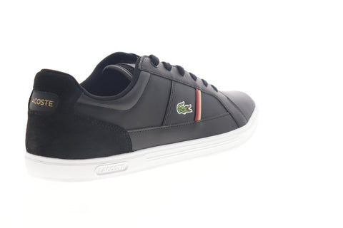 Lacoste Europa 319 1 SMA Mens Black Synthetic Lace Up Low Top Sneakers Shoes