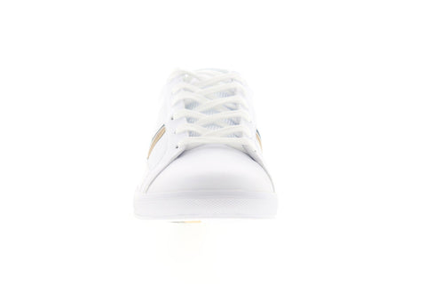 Lacoste Europa 319 1 SMA Mens White Leather Lace Up Low Top Sneakers Shoes