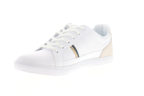 Lacoste Europa 319 1 SMA Mens White Leather Lace Up Low Top Sneakers Shoes