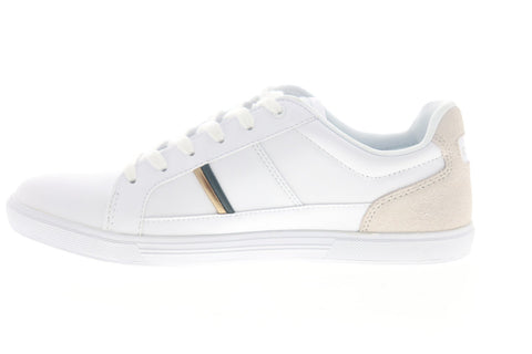 Lacoste Europa 319 1 SMA Mens White Leather Lace Up Low Top Sneakers Shoes