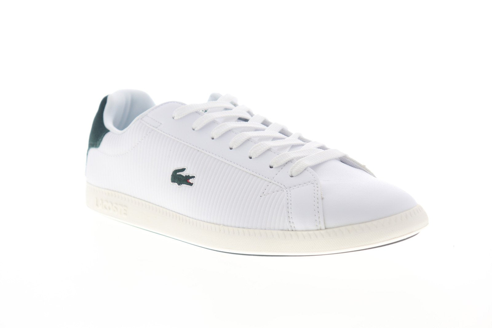 Lacoste Graduate 2 SMA Mens White Leather Low Top Lifestyle - Ruze Shoes