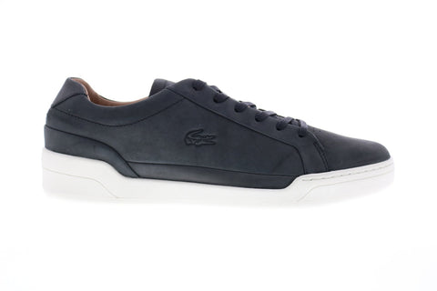 Lacoste Challenge 3 Mens Black Leather Lace Up Lifestyle Sneakers Ruze Shoes