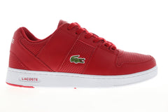 Lacoste Thrill 319 1 US SMA Mens Red Leather Low Top Sneakers Shoes