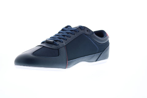 Lacoste Evara Sport 319 Mens Blue Leather Lace Up Lifestyle Sneakers Shoes