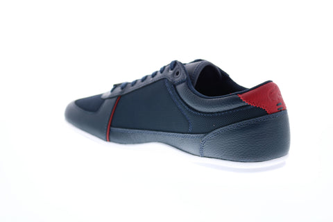 Lacoste Evara Sport 319 Mens Blue Leather Lace Up Lifestyle Sneakers Shoes