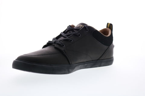 Lacoste Bayliss Premium Mens Black Leather Lace Up Lifestyle Sneakers Shoes
