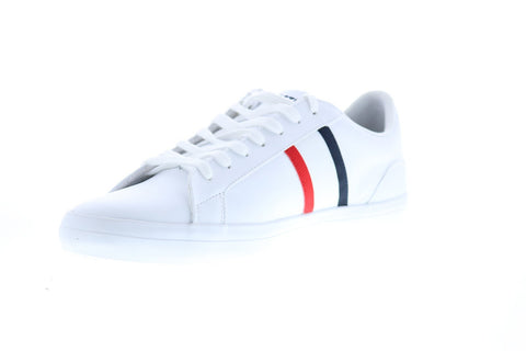Lacoste Lerond Tri 1 CMA Mens White Leather Low Top Lifestyle Sneakers Shoes