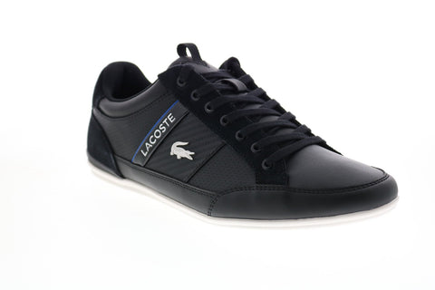 Lacoste Chaymon 120 7 U CMA 7-39CMA0081011 Mens Black Leather Lifestyle Sneakers Shoes