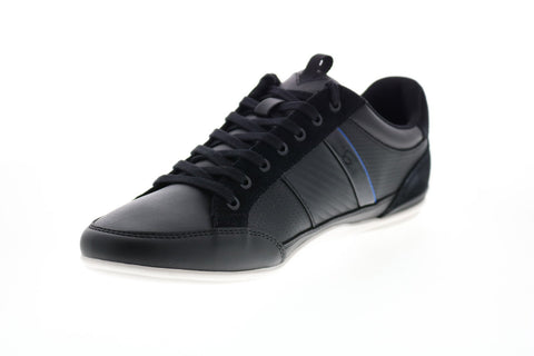 Lacoste Chaymon 120 7 U CMA 7-39CMA0081011 Mens Black Leather Lifestyle Sneakers Shoes