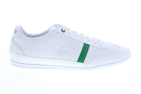 Lacoste Misano 120 1 P CMA Mens White Leather Lifestyle Sneakers Shoes