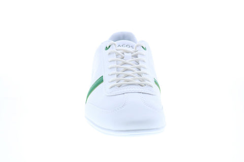 Lacoste Misano 120 1 P CMA Mens White Leather Lifestyle Sneakers Shoes