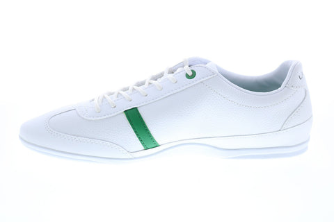 Lacoste Misano 120 1 P CMA Mens White Leather Lifestyle Sneakers Shoes