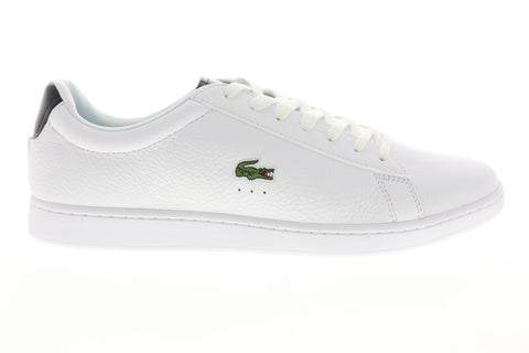 Lacoste Carnaby Evo 220 1 SMA Mens White Leather Low Top Sneakers Shoes