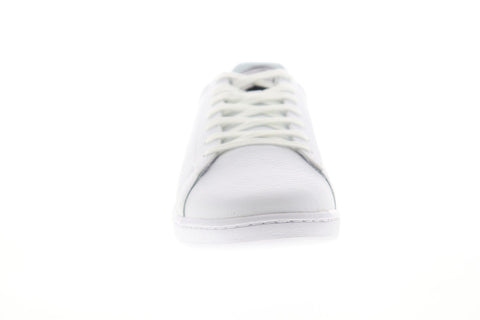 Lacoste Carnaby Evo 220 1 SMA Mens White Leather Low Top Sneakers Shoes