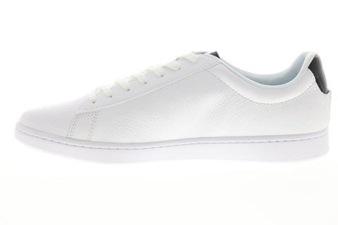 Lacoste Carnaby Evo 220 1 SMA Mens White Leather Low Top Sneakers Shoes