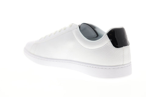 Lacoste Carnaby Evo 220 1 SMA Mens White Leather Low Top Sneakers Shoes