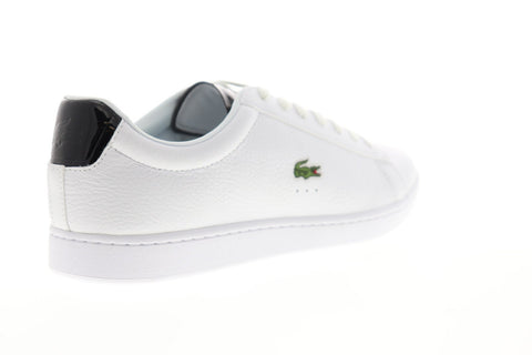 Lacoste Carnaby Evo 220 1 SMA Mens White Leather Low Top Sneakers Shoes