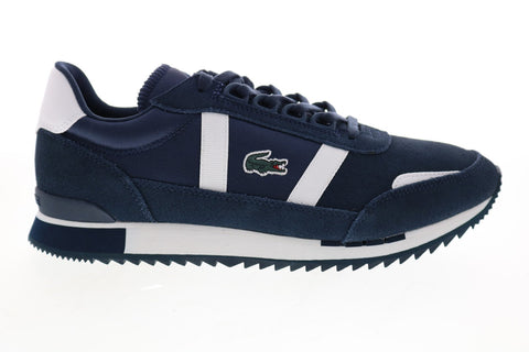 Lacoste Partner Retro 120 1 SMA Mens Blue Suede Lifestyle Sneakers Shoes