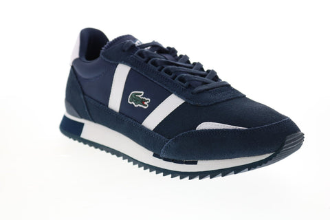 Lacoste Partner Retro 120 1 SMA Mens Blue Suede Lifestyle Sneakers Shoes