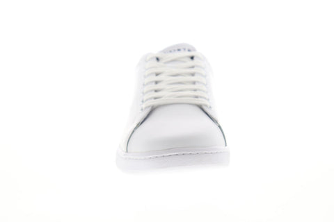 Lacoste Carnaby Evo Tri 1 SMA Mens White Leather Low Top Sneakers Shoes