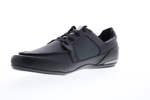 Lacoste Marina 120 2 Cm Mens Black Leather Lace Up Lifestyle Sneakers Shoes