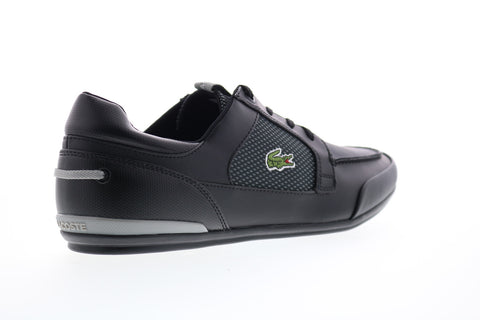 Lacoste Marina 120 2 Cm Mens Black Leather Lace Up Lifestyle Sneakers Shoes