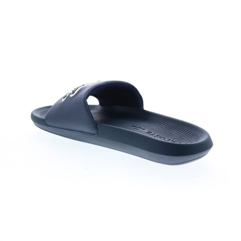Lacoste Croco Slide 120 2 Us Cma Mens Blue Synthetic Slides Sandals Shoes