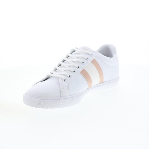 Lacoste Grad VULC 120 1 P Womens White Leather Lifestyle Sneakers Shoes