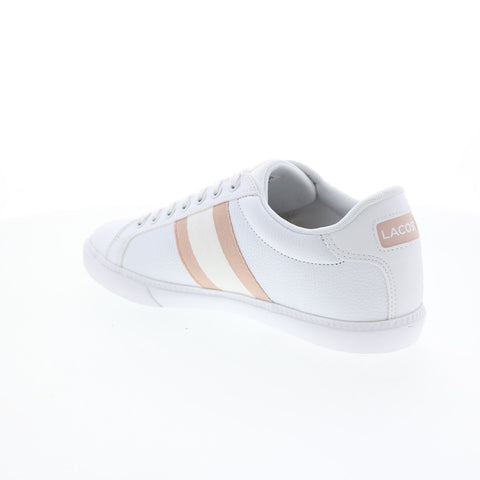Lacoste Grad VULC 120 1 P Womens White Leather Lifestyle Sneakers Shoes
