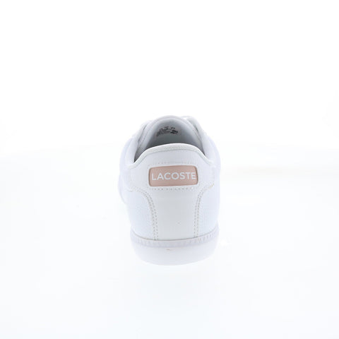 Lacoste Grad VULC 120 1 P Womens White Leather Lifestyle Sneakers Shoes