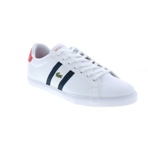 Lacoste Grad Vulc 120 2 P Sma Mens White Leather Lifestyle Sneakers Shoes