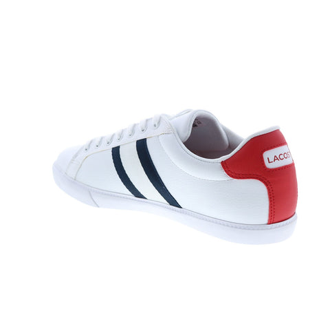 Lacoste Grad Vulc 120 2 P Sma Mens White Leather Lifestyle Sneakers Shoes