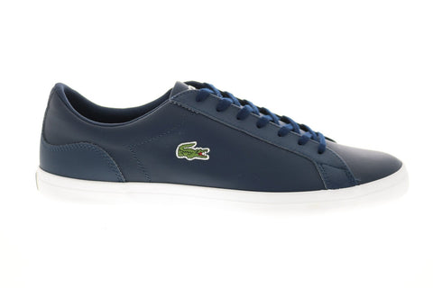 Lacoste Lerond 0120 1 CMA Mens Blue Leather Lifestyle Sneakers Shoes
