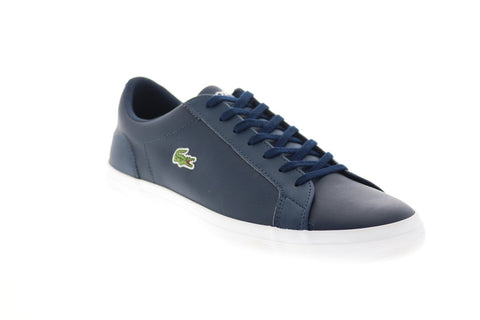 Lacoste Lerond 0120 1 CMA Mens Blue Leather Lifestyle Sneakers Shoes
