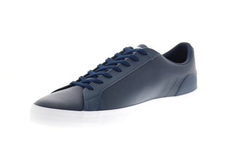 Lacoste Lerond 0120 1 CMA Mens Blue Leather Lifestyle Sneakers Shoes