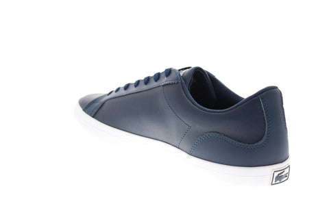 Lacoste Lerond 0120 1 CMA Mens Blue Leather Lifestyle Sneakers Shoes