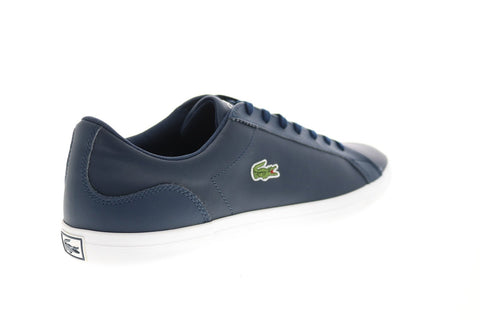 Lacoste Lerond 0120 1 CMA Mens Blue Leather Lifestyle Sneakers Shoes