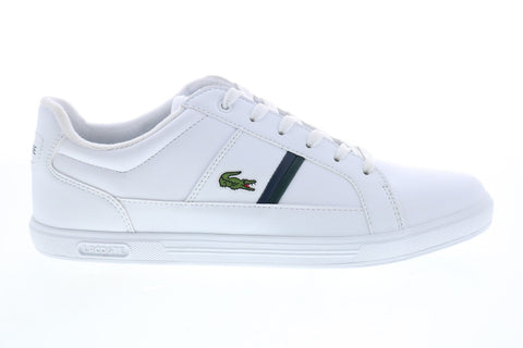 Lacoste Europa 0120 1 SMA White Leather Sneakers Shoes - Ruze Shoes