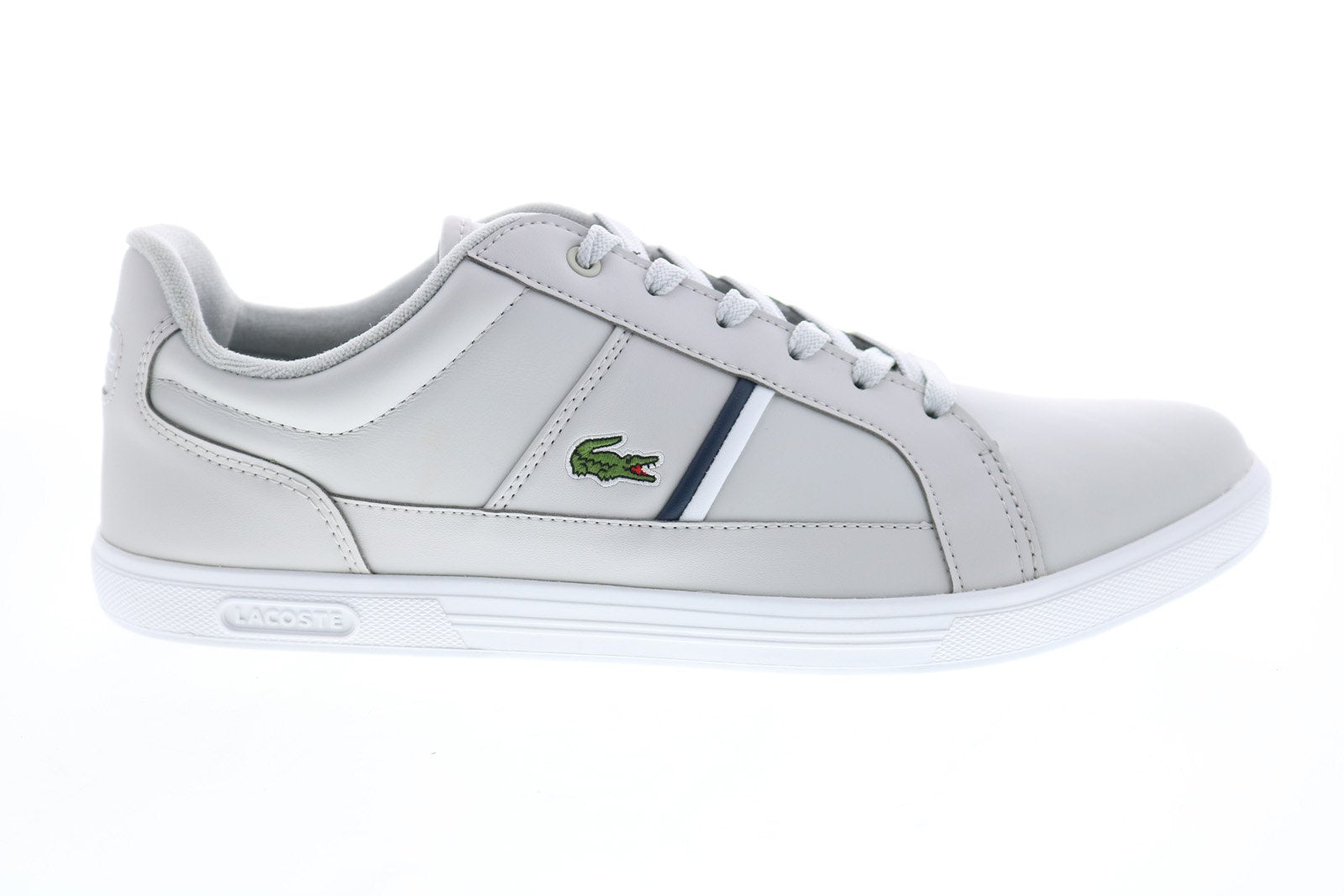 Lacoste Europa 0120 SMA Mens Gray Lifestyle Sneakers Shoes - Ruze Shoes