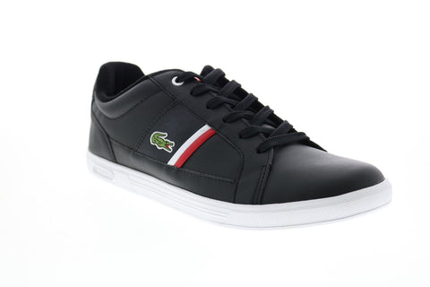 Lacoste Europa 0120 1 SMA Mens Black Synthetic Lifestyle Sneakers Shoes