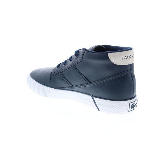 Lacoste Gripshot Chukka 01201 Cma Mens Blue Leather Lifestyle Sneakers Shoes