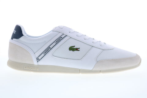 Lacoste Menerva Sport 0120 1 Mens White Mesh Lace Up Lifestyle Sneakers Shoes
