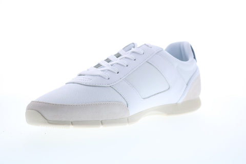 Lacoste Menerva Sport 0120 1 Mens White Mesh Lace Up Lifestyle Sneakers Shoes